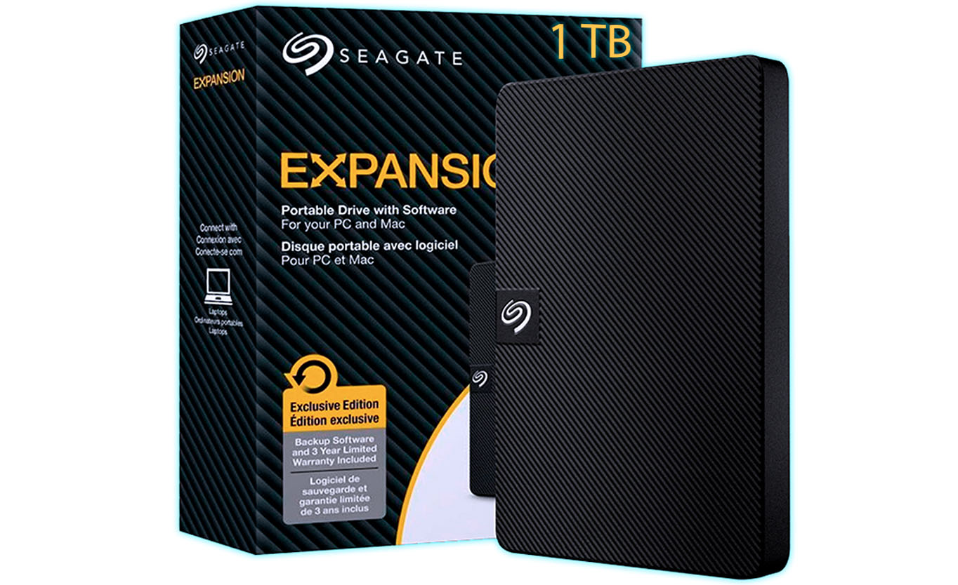 SEAGATE Disque dur Portable Expansion 1 TB (STKN1000400) – MediaMarkt  Luxembourg