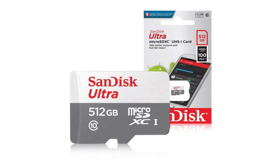 SanDisk Ultra microSDXC 512 Go + adaptateur SD, pour le stockage mobile 